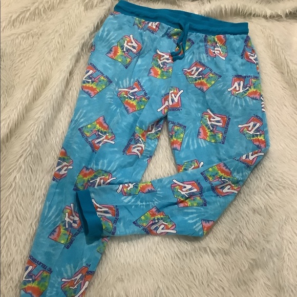 MTV blue tie dye lounge pj pants - Picture 6 of 6